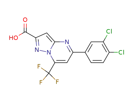 5-(3,4-Dichlorophenyl)-7-(trifluoromethyl)pyrazolo[1,5-a]pyrimidine-2-carboxylic acid