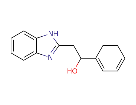 Molecular Structure of 42449-76-3 (2-(β-idrossi-β-feniletil)benzimidazolo)