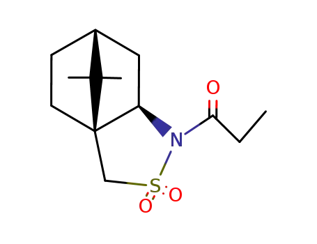 Molecular Structure of 125664-95-1 (N-PROPIONYL-(2R)-BORNANE- 10,2-SULTAM)