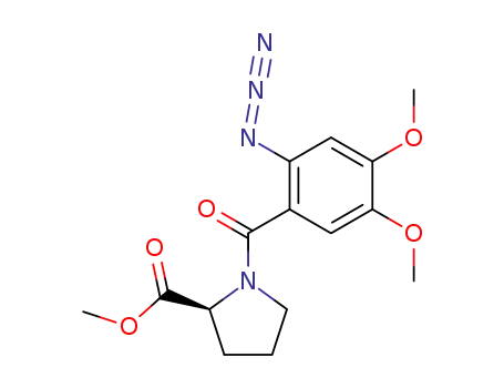L-Proline, 1-(2-azido-4,5-dimethoxybenzoyl)-, methyl ester