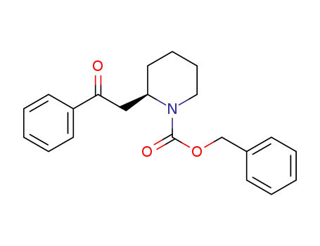 (R)-N-benzyloxycarbonyl-2-(2-oxo-2-phenylethyl)piperidine