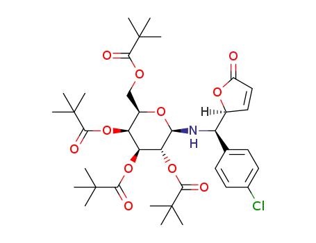 (S)-5-((R)-(2,2,4,6-tetra-O-pivaloyl-β-D-galactopyranosyl)amino(4-chlorophenyl)methyl)-5H-furan-2-one