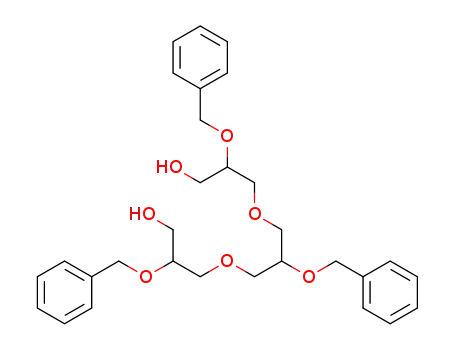 Molecular Structure of 338459-07-7 (1-Propanol,
3,3'-[[2-(phenylmethoxy)-1,3-propanediyl]bis(oxy)]bis[2-(phenylmethoxy)
-)