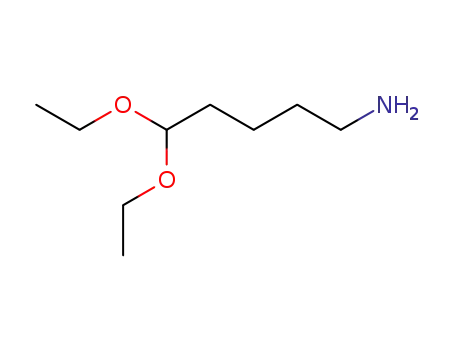 Molecular Structure of 21938-23-8 (5-AMinopentanal Diethyl Acetal)