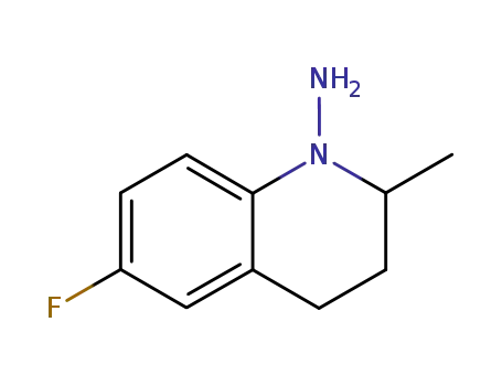 Molecular Structure of 189694-90-4 (1(2H)-Quinolinamine, 6-fluoro-3,4-dihydro-2-methyl-)