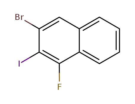 Molecular Structure of 874907-48-9 (3-Bromo-1-fluoro-2-iodonaphthalene)