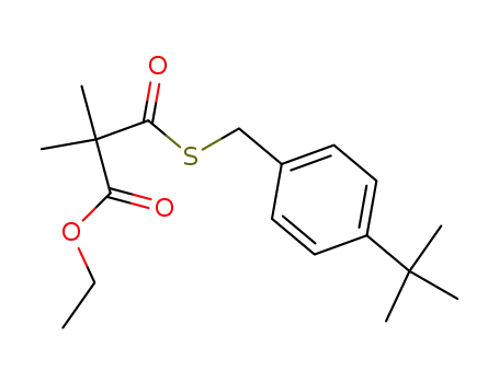 2-(4-tert-Butyl-benzylsulfanylcarbonyl)-2-methyl-propionic acid ethyl ester