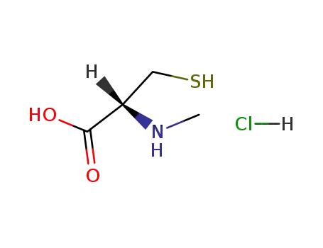 Molecular Structure of 14344-46-8 (3-MERCAPTO-2-(METHYLAMINO)PROPANOIC ACID HYDROCHLORIDE)