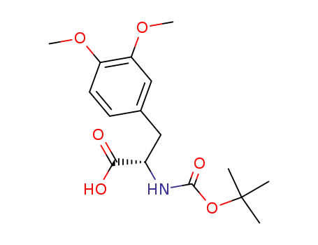Molecular Structure of 127095-97-0 (BOC-3,4-DIMETHOXY-L-PHENYLALANINE)