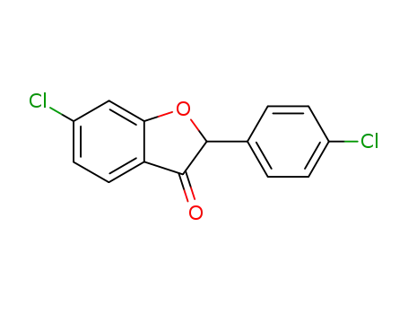 Molecular Structure of 1027538-72-2 (6-chloro-2-(4-chloro-phenyl)-benzofuran-3-one)
