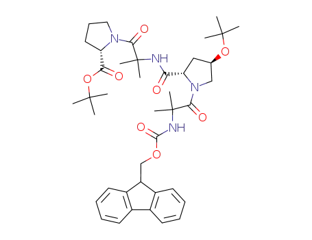 (S)-1-[2-({(2S,4R)-4-tert-Butoxy-1-[2-(9H-fluoren-9-ylmethoxycarbonylamino)-2-methyl-propionyl]-pyrrolidine-2-carbonyl}-amino)-2-methyl-propionyl]-pyrrolidine-2-carboxylic acid tert-butyl ester
