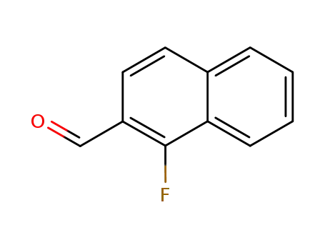 Molecular Structure of 143901-96-6 (1-FLUORONAPHTHALENE-2-CARBALDEHYDE)