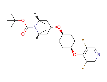 (1R,3s,5S)-tert-butyl 3-((1s,4S)-4-(3,5-difluoropyridin-4-yloxy)cyclohexyloxy)-8-azabicyclo[3.2.1]octane-8-carboxylate