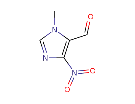 Molecular Structure of 85012-73-3 (1H-Imidazole-5-carboxaldehyde, 1-methyl-4-nitro- (9CI))