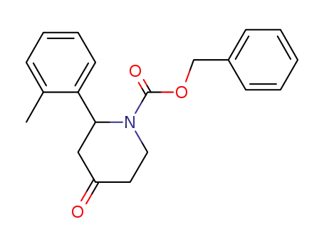 2-(2-methyl-phenyl)-4-oxo-piperidine-1-carboxylic acid benzyl ester