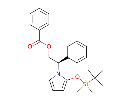 (2R)-2-<2-(tert-Butyldimethylsiloxy)pyrrol-1-yl>-2-phenylethylbenzoate