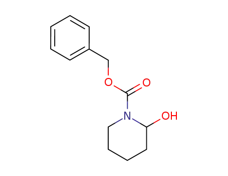 Molecular Structure of 69622-67-9 (2-Hydroxy-piperidine-1-carboxylic acid benzyl ester)