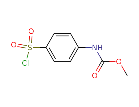 Molecular Structure of 21926-53-4 (Methyl [4-(chlorosulfonyl)phenyl]carbamate)