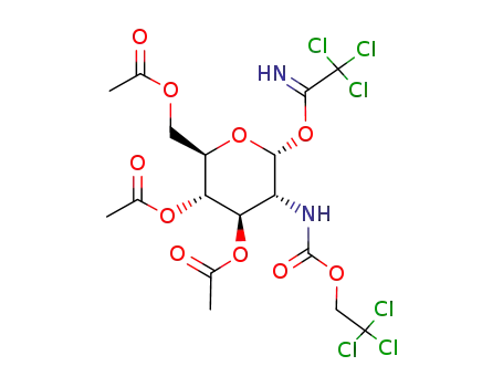 O-[3,4,6-tri-O-acetyl-2-deoxy-2-(2,2,2-trichloroethoxycarbonylamino)-α-D-glucopyranosyl] trichloroacetimidate