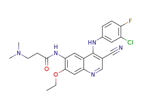 N-(4-(3-chloro-4-fluoroanilino)-3-cyano-7-ethoxyquinolin-6-yl)-3-(dimethylamino)propanamide