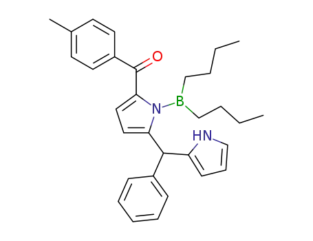 1H-Pyrrole,
1-(dibutylboryl)-2-(4-methylbenzoyl)-5-(phenyl-1H-pyrrol-2-ylmethyl)-