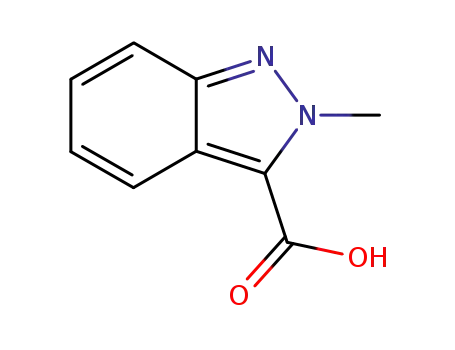 Molecular Structure of 34252-44-3 (2-METHYL-2H-INDAZOLE-3-CARBOXYLIC ACID)