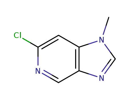 Molecular Structure of 7205-46-1 (6-Chloro-1-Methyl-1H-iMidazo[4,5-c]pyridine)