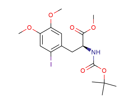 N-(tert-butoxycarbonyl)-3,4-(dimethoxy)-6-(iodo)-L-phenylalanine methyl ester