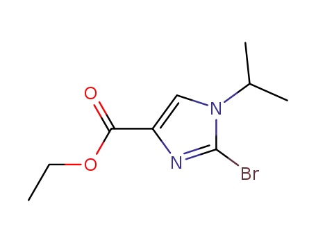 Molecular Structure of 1448869-67-7 (ethyl2-bromo-1-isopropyl-1H-imidazole-4-carboxylate)