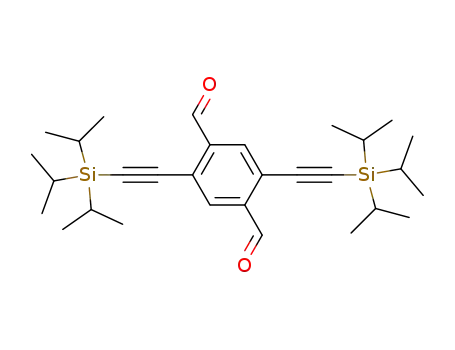 2,5-bis-[(triisopropylsilanyl)-ethynyl]-benzene-1,4-dicarbaldehyde