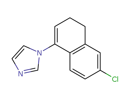 Molecular Structure of 138570-43-1 (1H-Imidazole, 1-(6-chloro-3,4-dihydro-1-naphthalenyl)-)