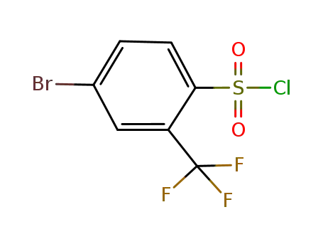 Molecular Structure of 176225-10-8 (4-Bromo-2-(trifluoromethyl)benzenesulfonyl chloride)