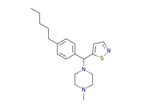 Piperazine, 1-[5-isothiazolyl(4-pentylphenyl)methyl]-4-methyl-