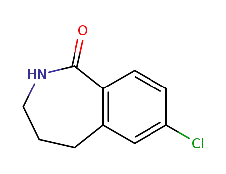 Molecular Structure of 22246-70-4 (7-chloro-2,3,4,5-tetrahydro-1H-2-benzazepin-1-one)