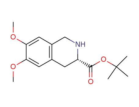 (S)-6,7-DIMETHOXY-1,2,3,4-테트라하이드로-3-이소퀴놀린 카복실 tert 부틸 에스테르