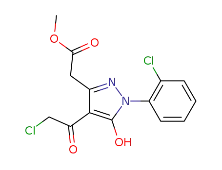 methyl [4-(chloroacetyl)-1-(2-chlorophenyl)-5-hydroxy-1H-pyrazol-3-yl]acetate