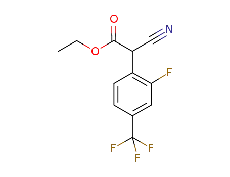 ethyl cyano[2-fluoro-4-(trifluoromethyl)phenyl]acetate