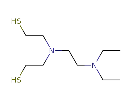 Molecular Structure of 93798-62-0 (N,N-Bis(2-mercaptoethyl)-N'',N''-diethylethylenediamine)