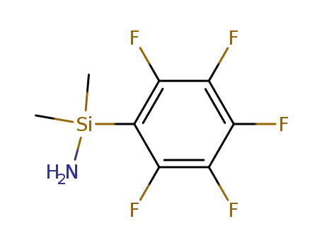 Molecular Structure of 55804-98-3 (AMINODIMETHYLPENTAFLUOROPHENYLSILANE)