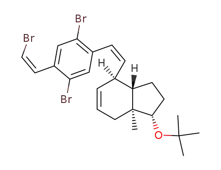 (-)-(1S,3aS,4S,7aS)-1-tert-butoxy-4-{(Z)-2-[2,5-dibromo-4-((Z)-2-bromovinyl)phenyl]vinyl}-7a-methyl-2,3,3a,4,7,7a-hexahydro-1H-indene