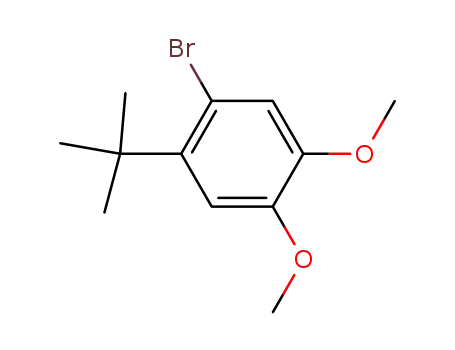 Molecular Structure of 34582-09-7 (1-bromo-2-(tert-butyl)-4,5-dimethoxybenzene)