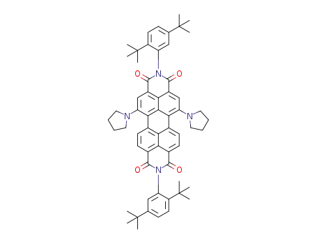 2,9-bis(2,5-di-tert-butylphenyl)-5,13-di(pyrrolidin-1-yl)isoquinolino[4',5',6':6,5,10]anthra[2,1,9-def]isoquinoline-1,3,8,10(2H,9H)-tetrone