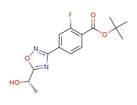 tert-butyl 2-fluoro-4-{5-[(1S)-1-hydroxyethyl]-1,2,4-oxadiazol-3-yl}benzoate