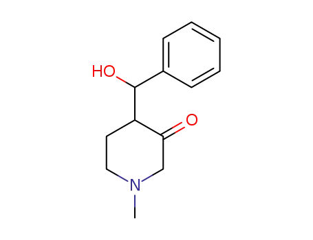 Molecular Structure of 857523-25-2 (4-(α-hydroxy-benzyl)-1-methyl-piperidin-3-one)