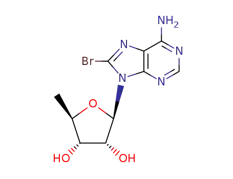 Molecular Structure of 63734-70-3 (Adenosine, 8-bromo-5'-deoxy-)