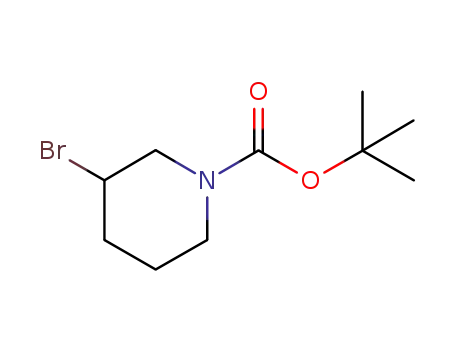 Molecular Structure of 849928-26-3 (1-N-BOC-3-BROMOPIPERIDINE)