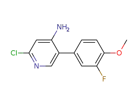 2-chloro-5-(3-fluoro-4-methoxyphenyl)pyridin-4-amine