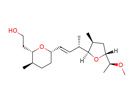 2-((2S,3R,6S)-6-{(E)-(S)-3-[(2R,3S,5R)-5-((S)-1-Methoxy-ethyl)-3-methyl-tetrahydro-furan-2-yl]-but-1-enyl}-3-methyl-tetrahydro-pyran-2-yl)-ethanol