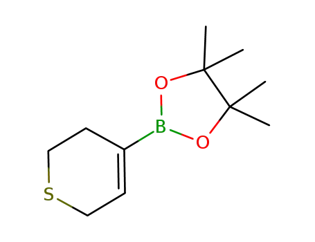 Molecular Structure of 862129-81-5 (3,6-Dihydro-2H-thiopyran-4-ylboronic acid pinacol ester)