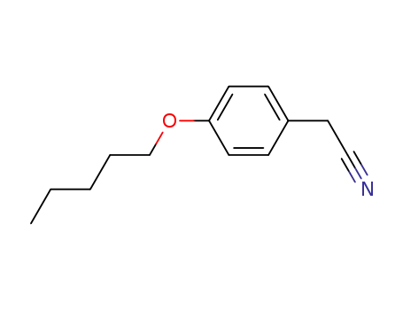 Molecular Structure of 50690-55-6 ([p-(Pentyloxy)phenyl]acetonitrile)